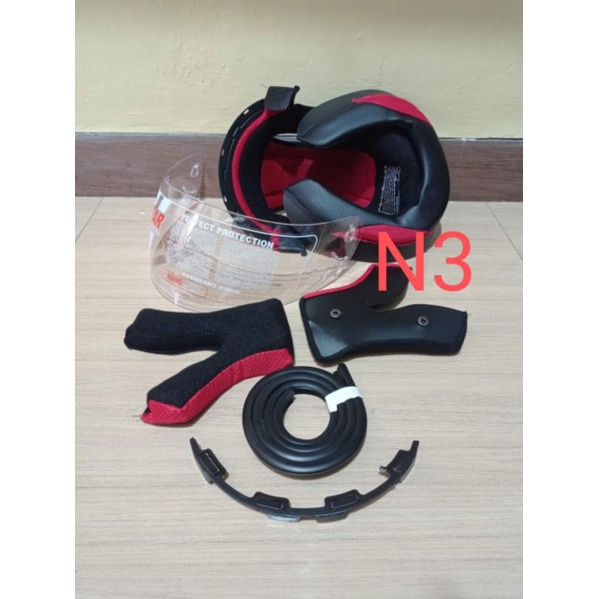 BUSA HELM KYT RC7 PAKET KACA BONUS LES KARET