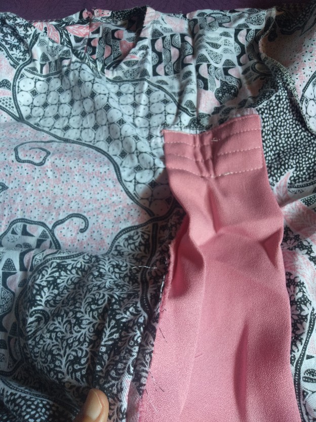 Tey-17 Batik Wanita Asj Sa Hrb026 Kenongo Kemeja Tosca Pendek