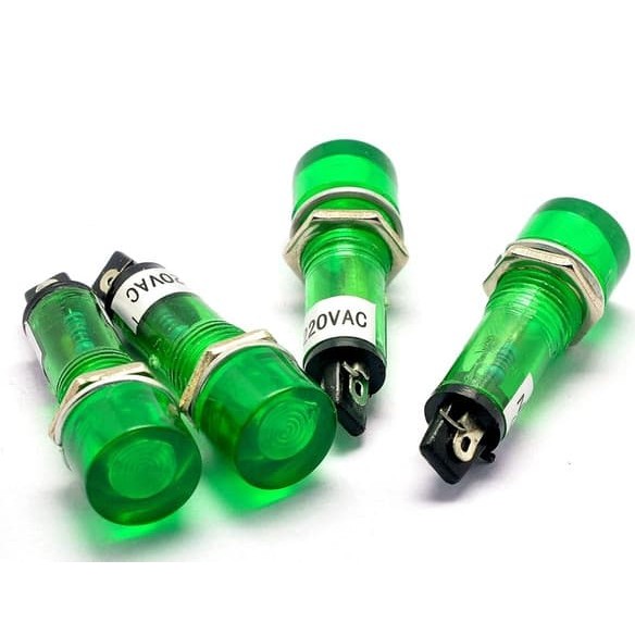 PILOT LAMP LAMPU PILOT FLAT 10 MM 220 V AC VAC PLN INDIKATOR XD10-3