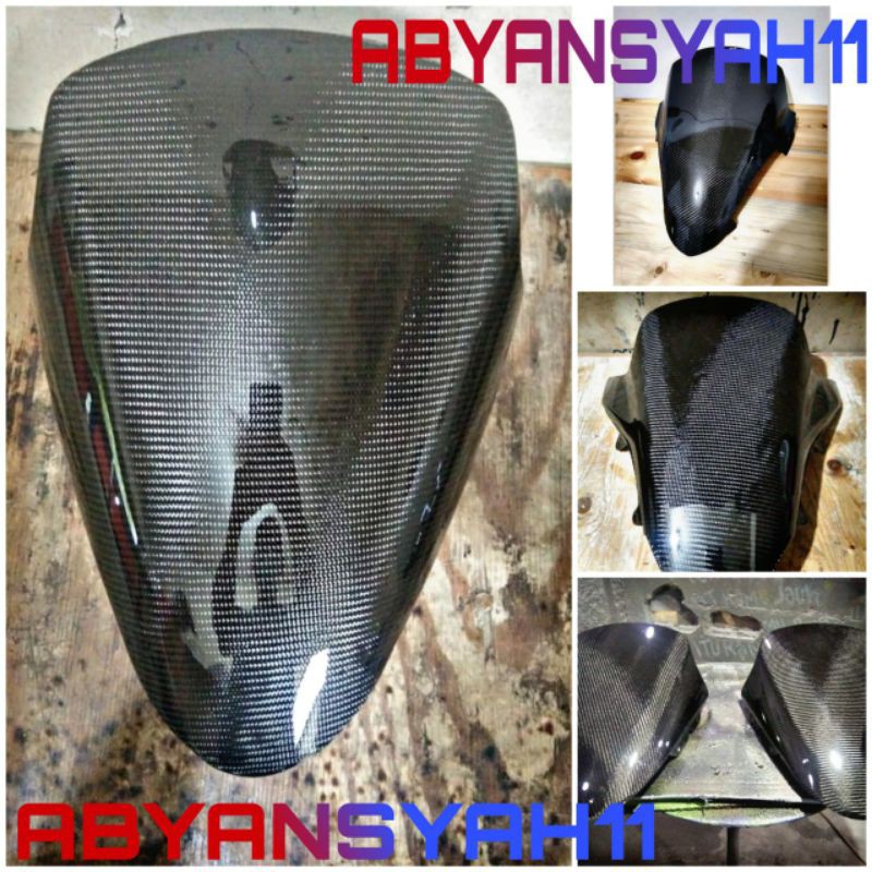 WINDSHIELD PCX160 NEW PCX150 LOKAL PCX150 CBU LED CARBON KEVLAR