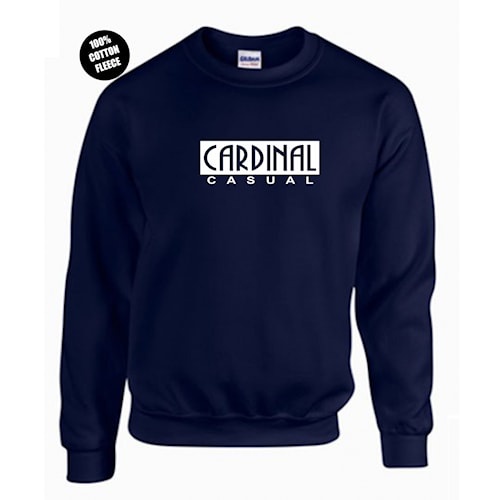 Sweater Cardinal Casual Putih Premium Lengan Panjang Pria Wanita