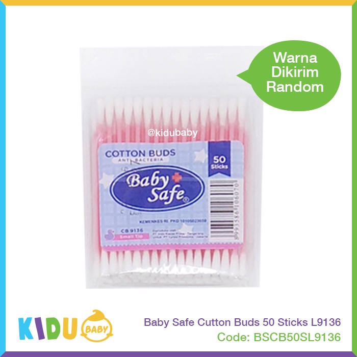 Baby Safe Cutton Buds 50 Sticks L9136 Kidu Baby