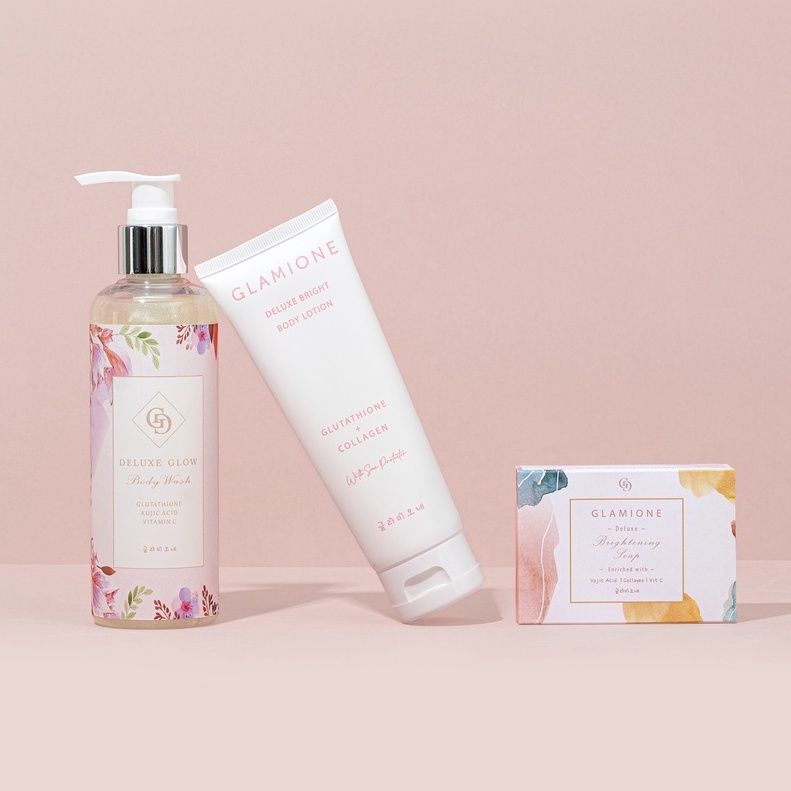 Paket Deluxe Bodycare Glow White Paket Skincare Glamione Pemutih Permanen Kecantikan