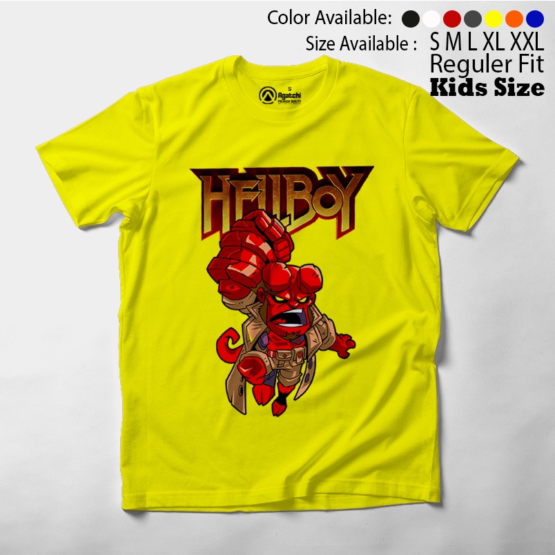 Hellboy Monster Merah , Baju Anak / Kaos Atasan Anak Laki Laki / Distro / Kids T Shirt