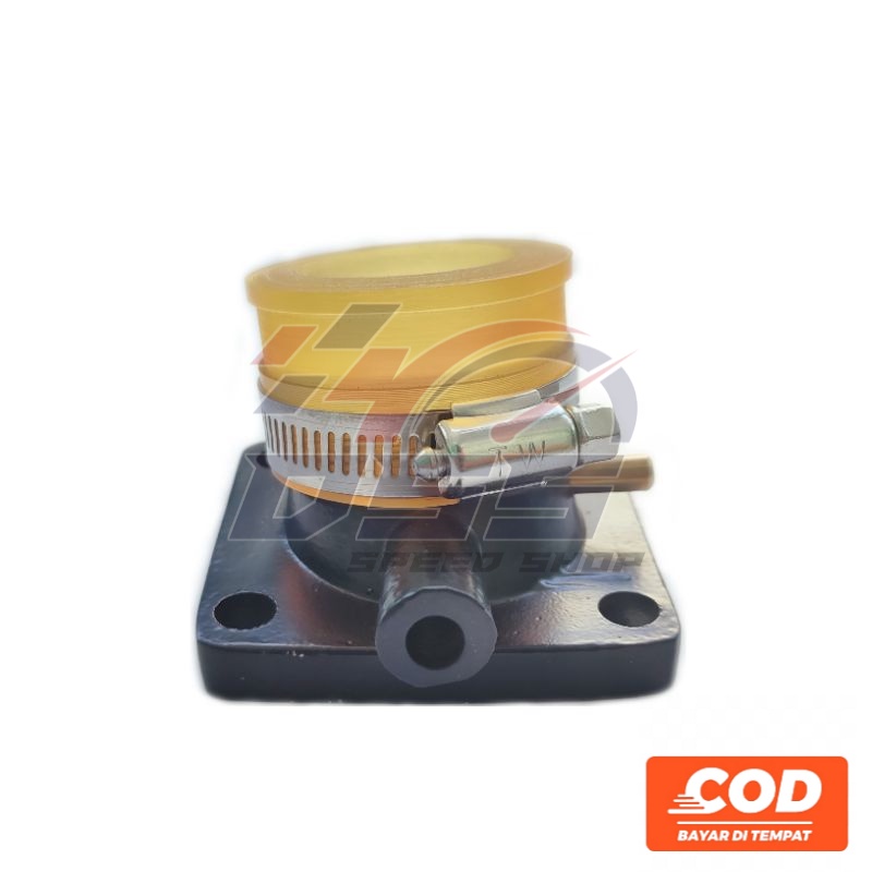 Manipol Manifold Manipul Rx king intake miring karbu Pe Pwk 28 30 32 33 34 35  Hitam coating