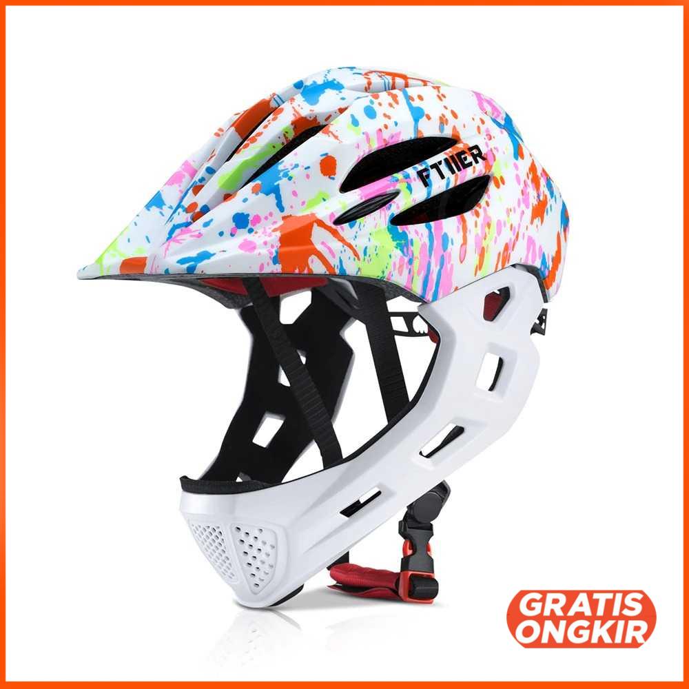 Helm Modular Sepeda Anak Full Face Bike Riding Helmet - CHF78