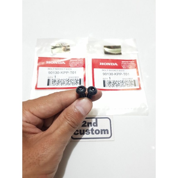 Baut L kecil dudukan spion set Honda CBR 250 R old Thailand CBR250 RR sepasang bolt socket mirror 2