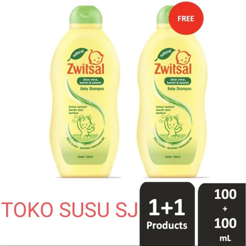 ZWITSAL BABY SHAMPOO AVKS 100 ML/100ML/ALOE VERA KEMIRI SELEDRI/ total 200 ml