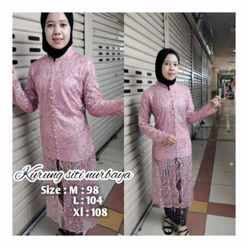 SETELAN KEBAYA KURUNG SITI NURBAYA//KEBAYA PESTA/KEBAYA KEKINIAN/BY PB KEBAYA