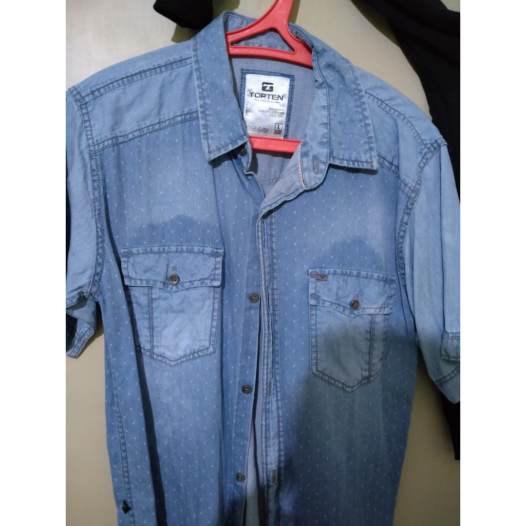 KEMEJA PRIA LENGAN PENDEK TOPTEN