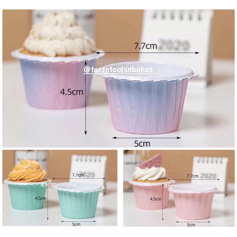 Cup Cupcake Curling | Muffin | Cake Paper Polos Warna