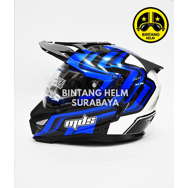 MDS Super Pro White Blue Black