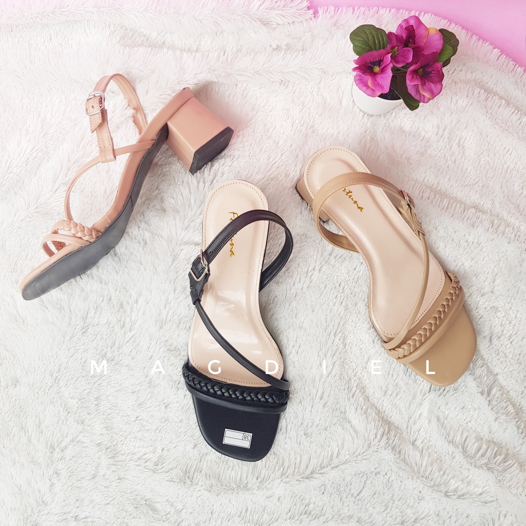 Magdiel - Michele Heels Tali kepang Wanita 5 cm