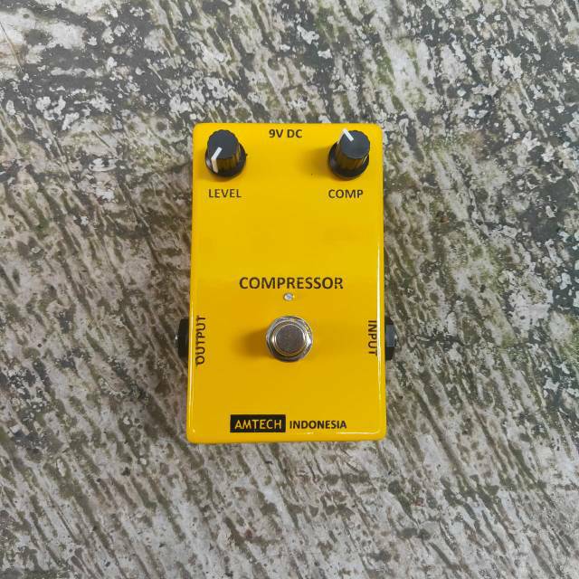 Efek Gitar / Bass COMPRESSOR Pedal by AMTECH Indonesia