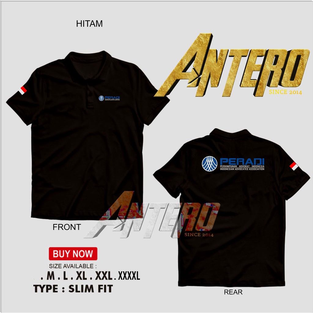 Kaos kerah polo shirt PERADI perhimpunan advokat