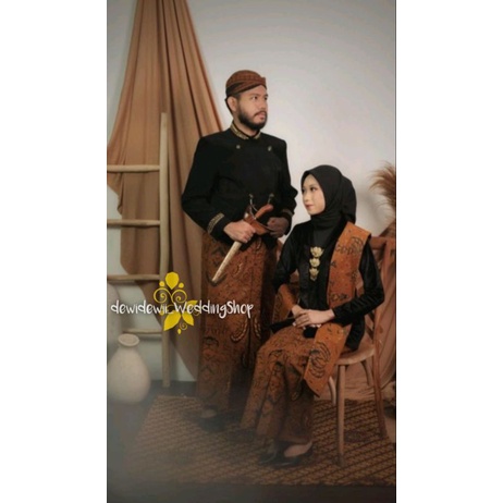 Baju Prewedding Adat Jawa - Solo Bordir, Motif Wahyu