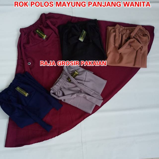 Rok Polos Panjang Mayung Wanita