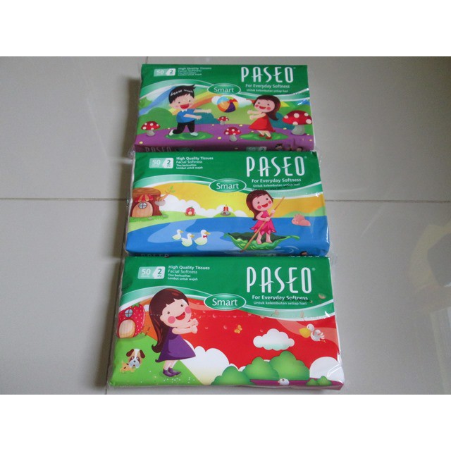 Tisue Paseo Travel Pack 2 Ply Isi 50 Sheet Tissue murah