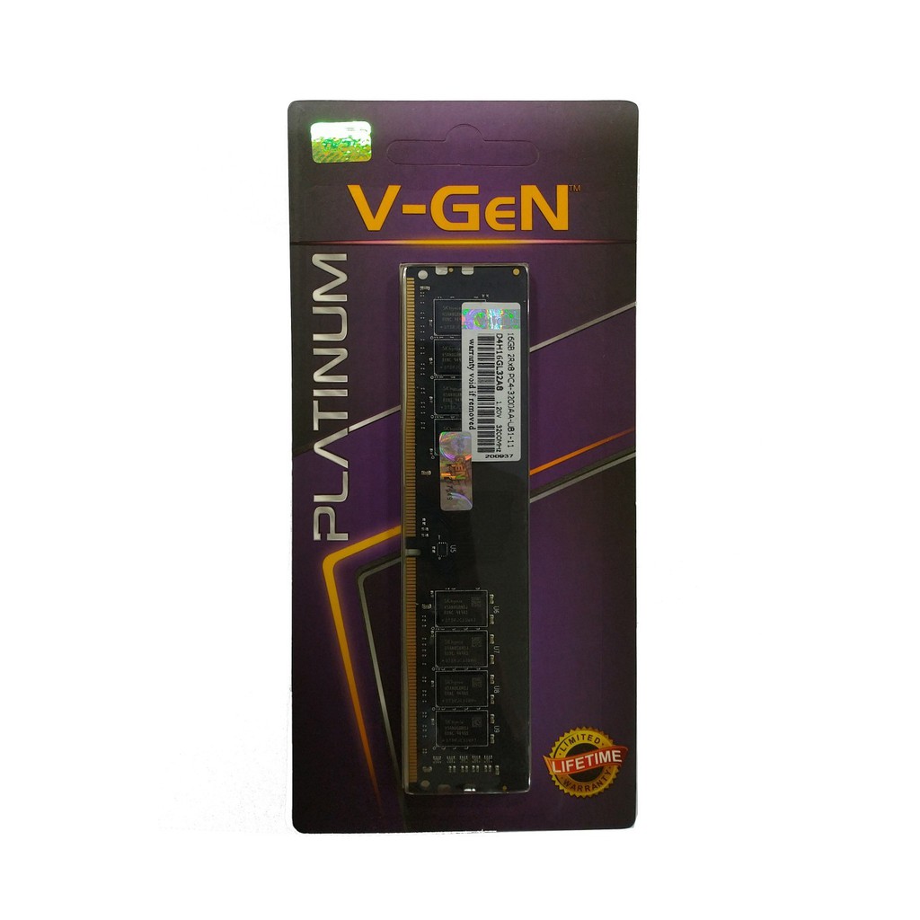 VGeN DDR4 16GB PC25600 3200mhz V-GeN Longdimm Platinum Memory PC