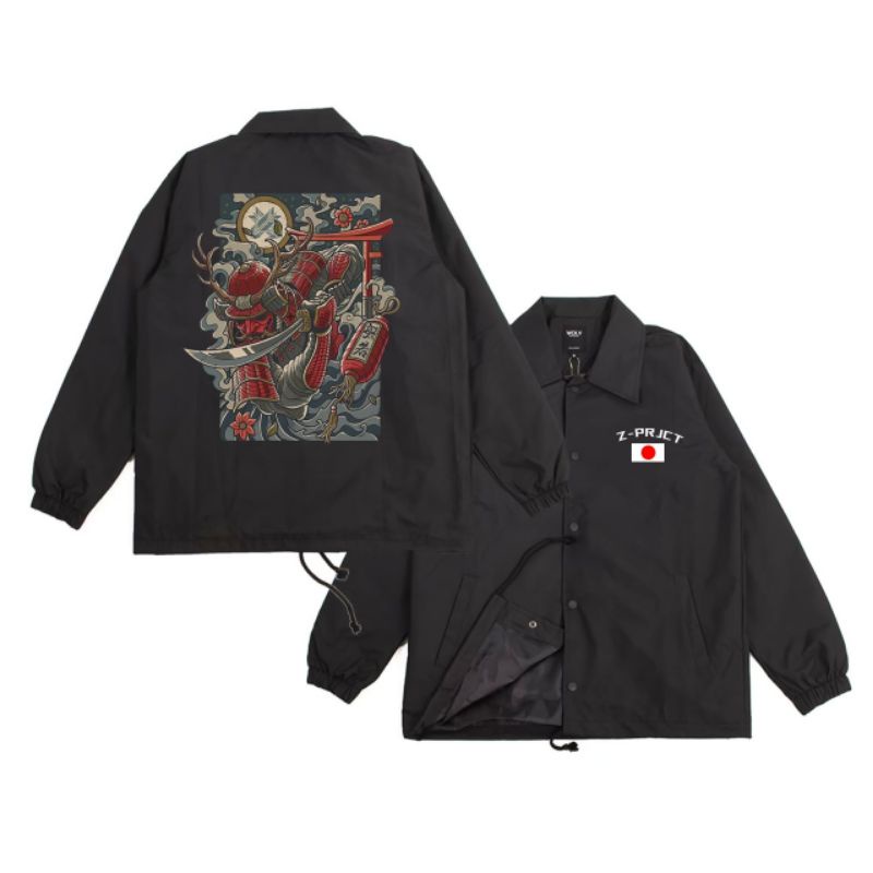 Jaket Coach Japan Culture - Skull Samurai / Jaket Windbreaker / Jaket Pria