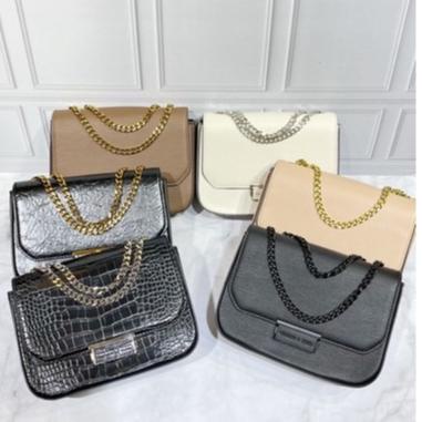 TAS WANITA CK METRO DOUBLE LINK CHAIN STRAP CROSSBODY - 752# ▪ Vat31au22o