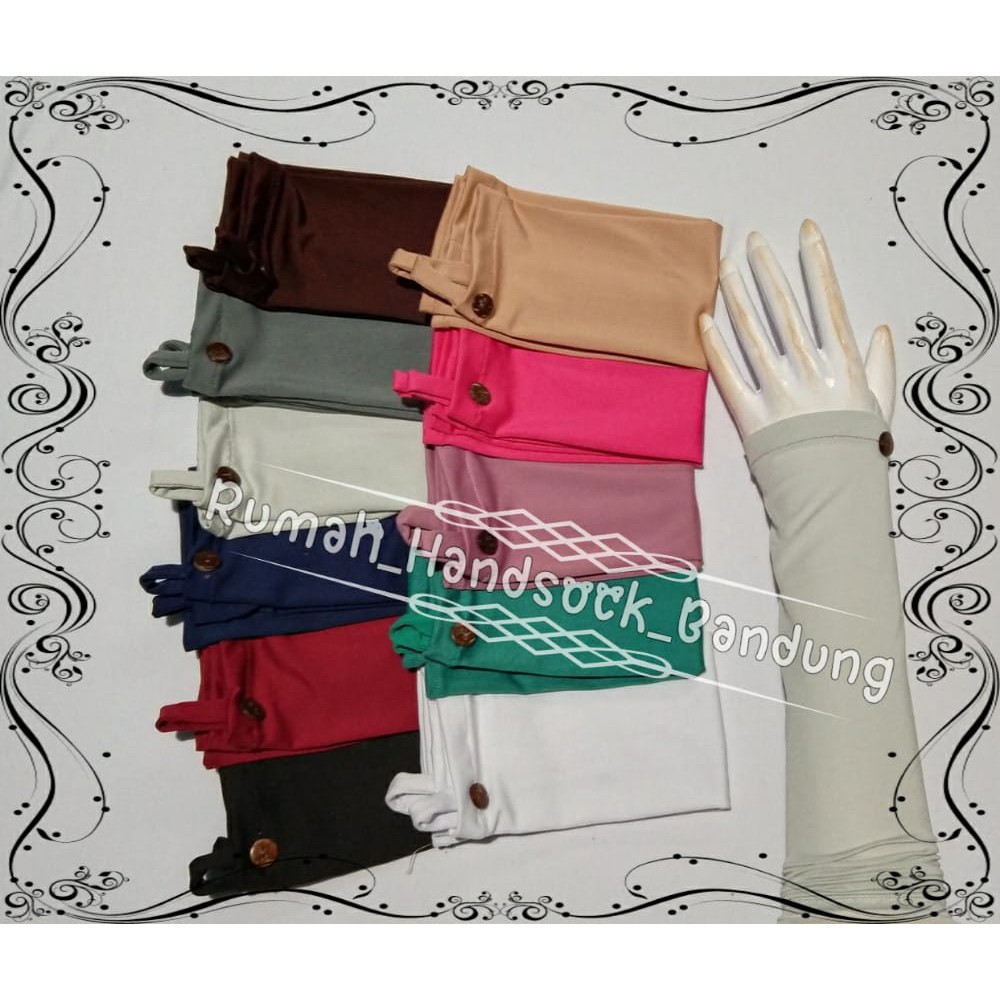 Handsock Jempol Kancing Batok/Handsok Fingerless Muslimah /Hansock Syar/Syar'i/Syari