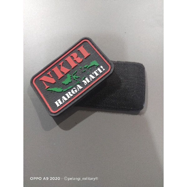 patch rubber NKRI tempelan karet tactical