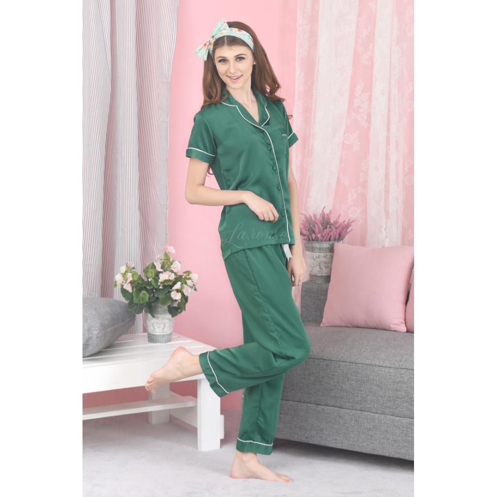 EMERALD GREEN LONG PANTS SET