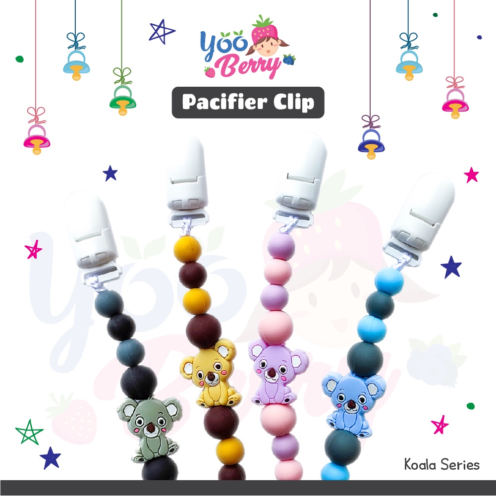 YooBerry Mart Pacifier Chain Tali Empeng Soother Bayi Koala Series Berry Mart