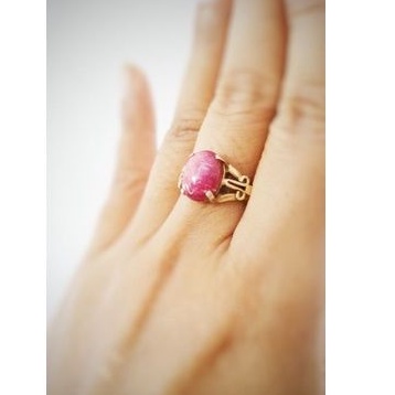 Cincin Batu Ruby Star Ruby Ring