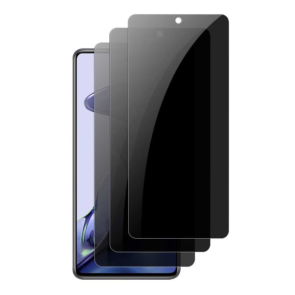 1 / 2pcs Film Tempered Glass Pelindung Layar Anti Spy / Sidik Jari Untuk Xiaomi 11T / Redmi Note 11T Pro / 11 Lite