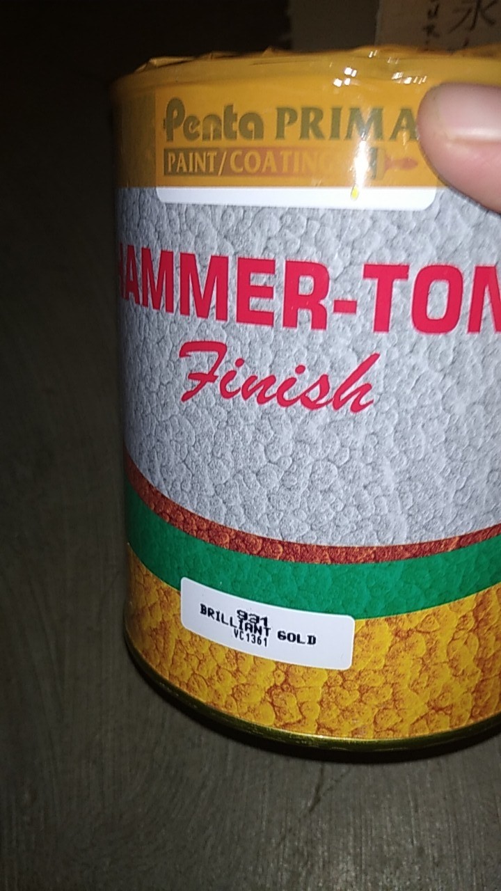 Cat Besi Tempa Penta Hammertone 1 Kg Warna Emas & Tembaga