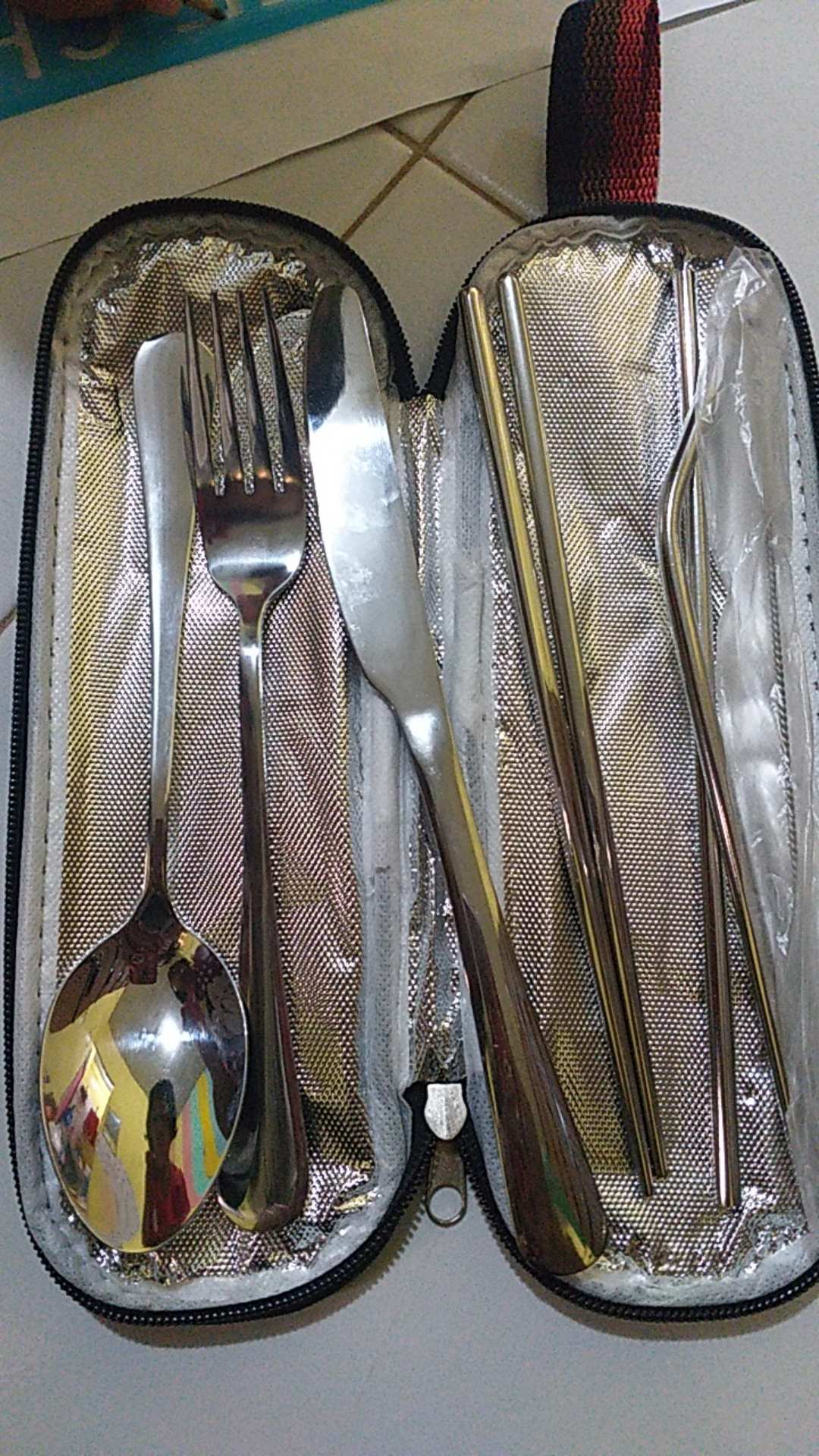 Perfin Pxg01-pxg02 Sedota Stainless & Cutlery Travel Set # Silver