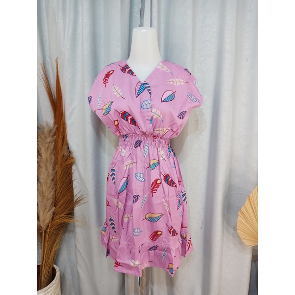 DASTER MINI MOZA RAMPEL BUSUI FRIENDLY MOTIF-Bulu Pink