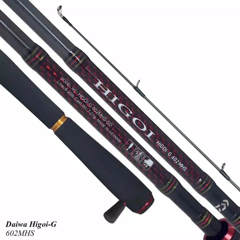 Joran DAIWA HIGOI G 602MHS | Kolam | Galatama Series | RING FUJI