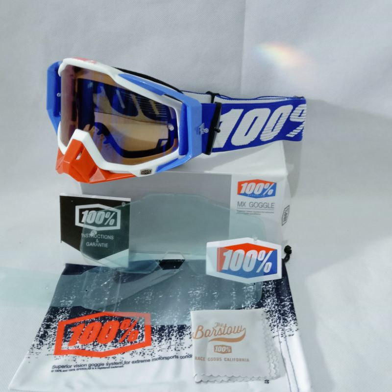 kacamata cross trail 100 biru