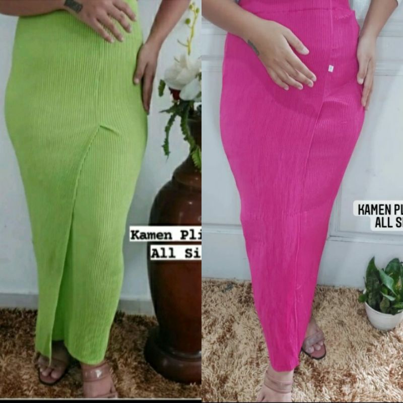 Kamen Bali Jadi Plisket Polos | Pakaian Adat Tradisonal Bali