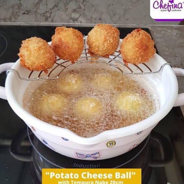 Tempura Nabe Pot / Panci enamel tempura + tirisan 20cm / panci tempura beauty in the kitchen