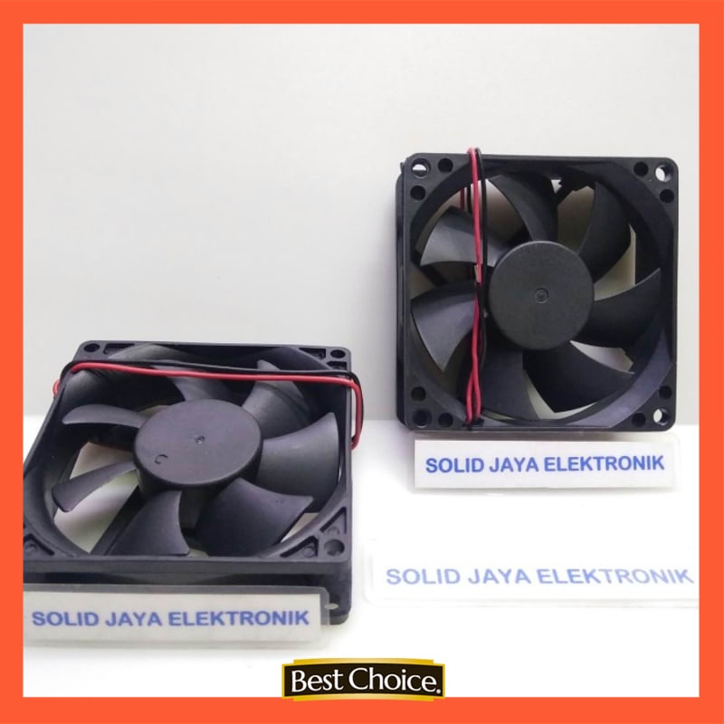 Kipas DC 24V 8x8 CM - Fan DC 24 Volt - Kipas Pendingin Elektronik