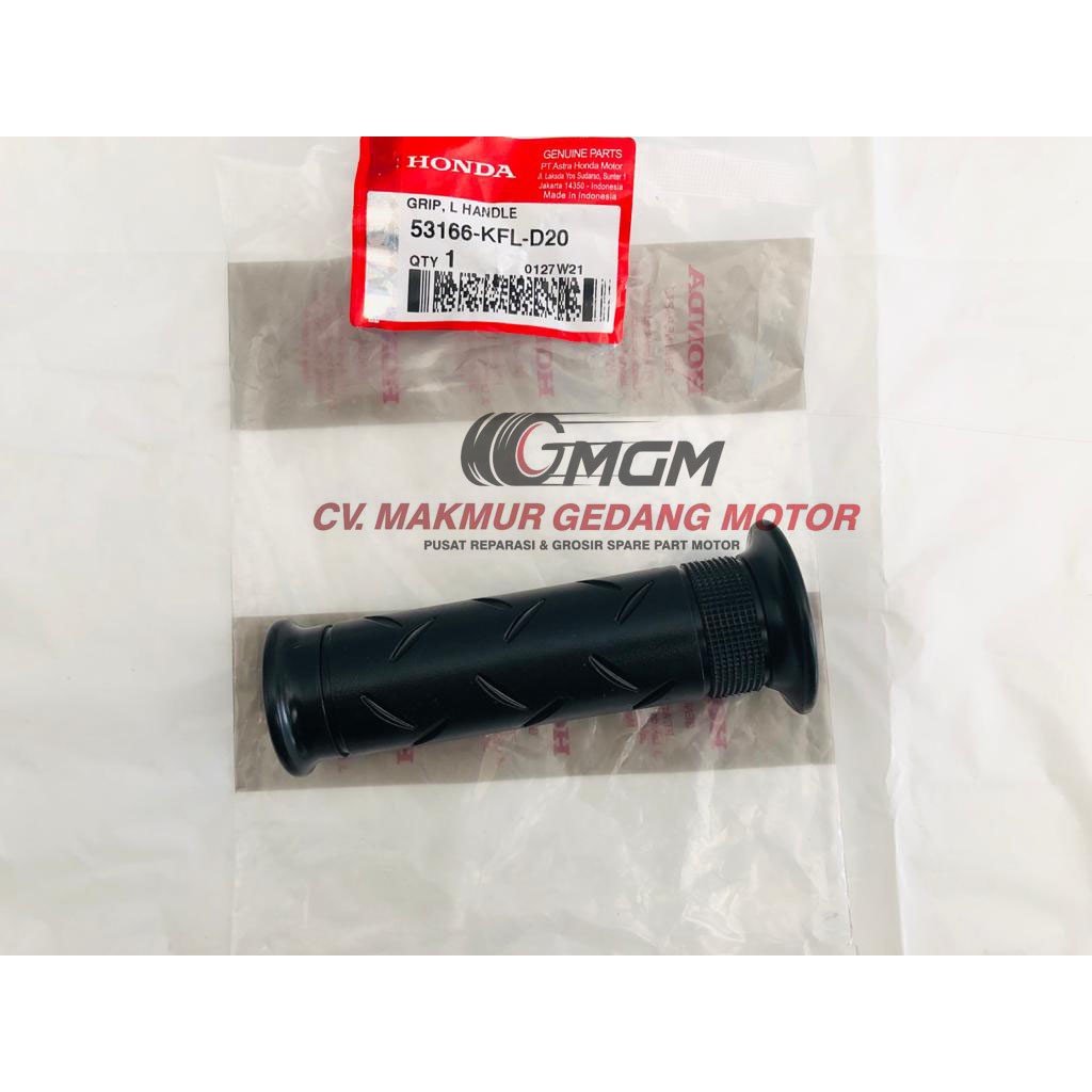 HANDGRIP HANFAT KARET STANG KIRI KARISMA SUPRAX 125 REVO 53166-KFL-D20