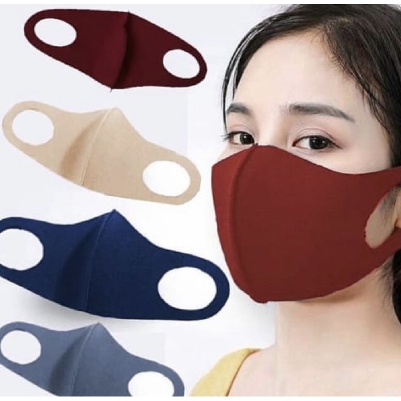 Masker scuba style korea hitam dewasa anak , model mask mirip pitta mask , kain bisa di cuci