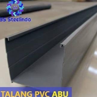 Talang Air Pvc Kotak Abu Putih 4 Inch 4 Meter