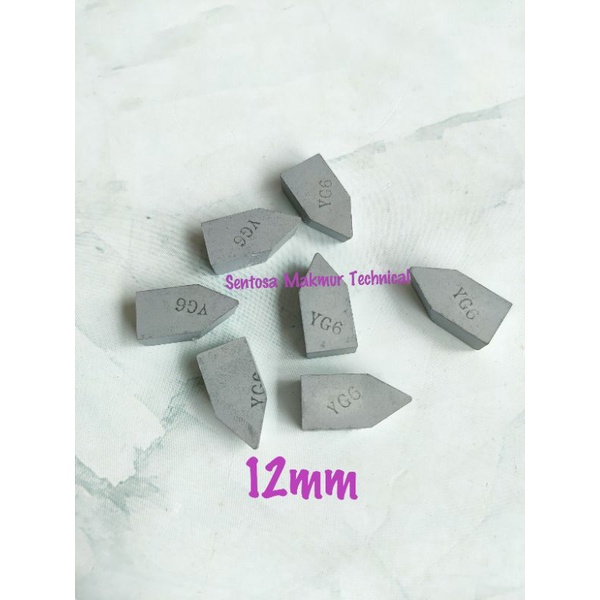 C125 YG6 12MM Mata Intan Widia Widya Pahat Bubut Betel 12 MM