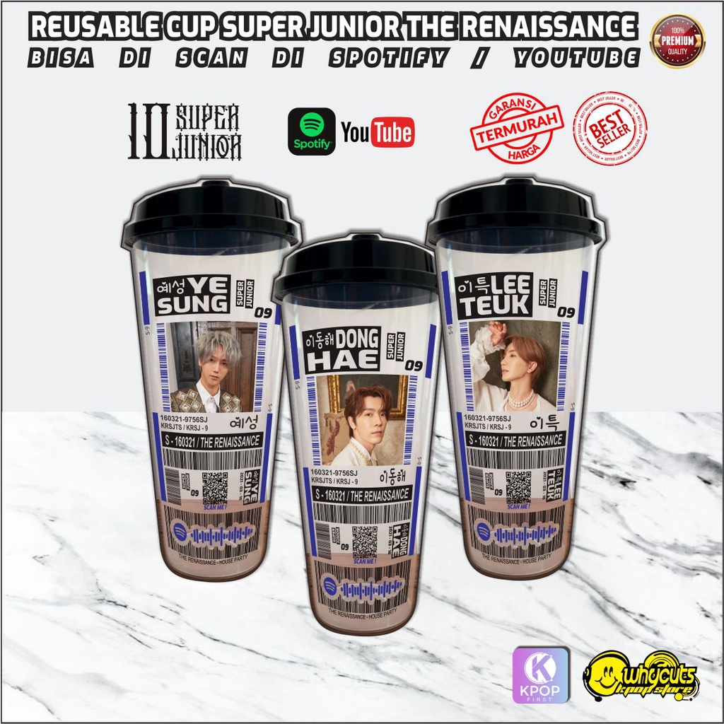 Reusable Cup Kpop // SUPER JUNIOR RENAISSANCE