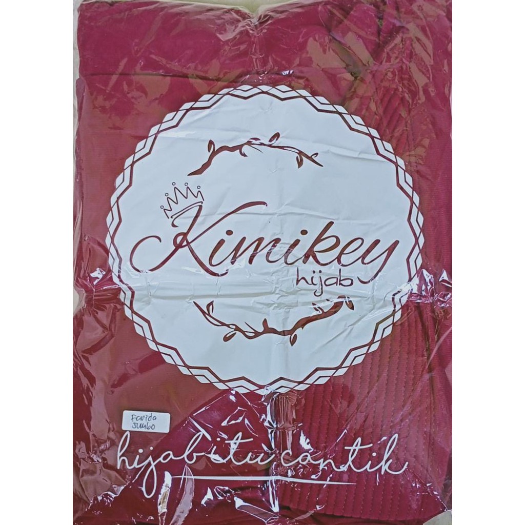 Jilbab Instan JUMBO FARIDA syar'i BY KIMIKEY-MAROON