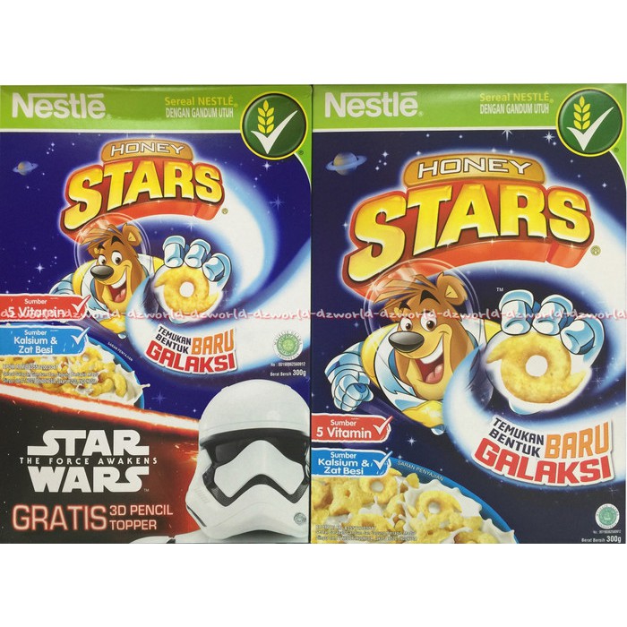 

Honey Star Cereal Box 300g Sereal star wars dengan bentuk Galaxy