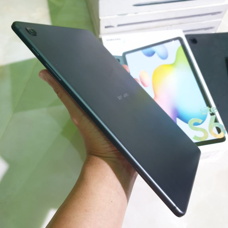 Samsung Tab S6 lite 4/128 Ram 4gb internal 128gb lengkap + keyboard