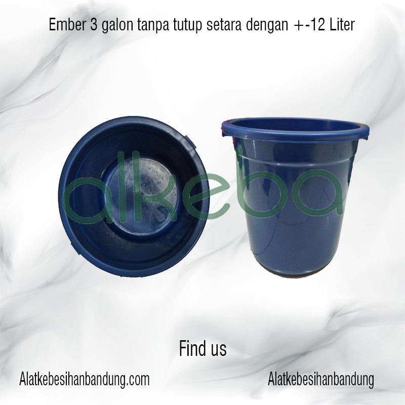 Ember 3 galon tanpa tutup ember plastik Wadah Air