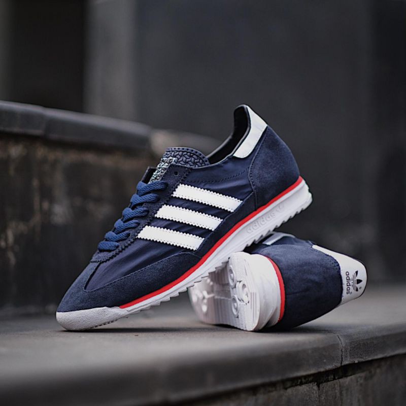 Sepatu Adidas SL72 SL 72 Navy White Biru Dongker Putih Original Murah