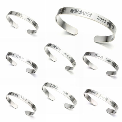 1Pc Gelang  Bangle  Kpop BTS Bangtan Boys Titanium  Steel 